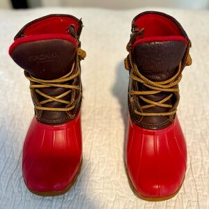 Sperry Women’s Red Waterproof Boots Size 6